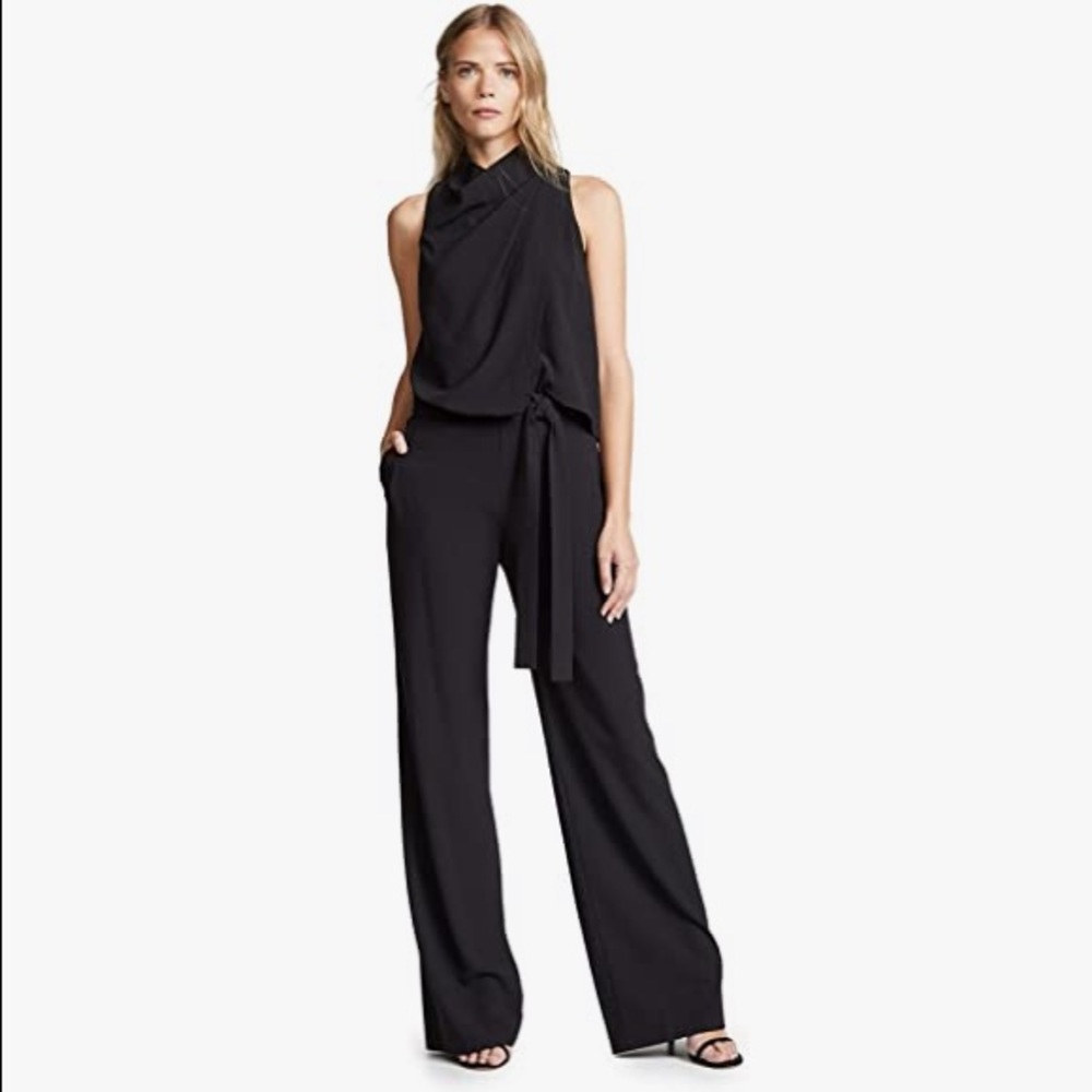 Halston Pantsuit Black Size 8 NWOT